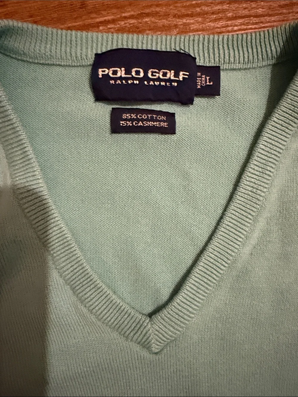 Ralph Lauren Polo Golf Teal V-Neck Sweater